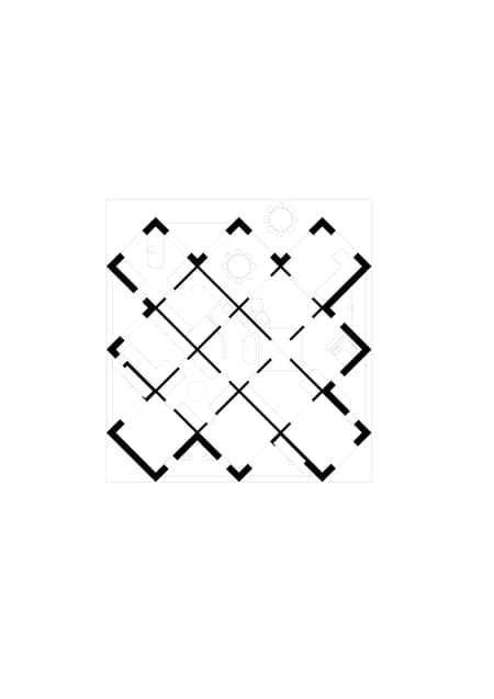 45° Grid House